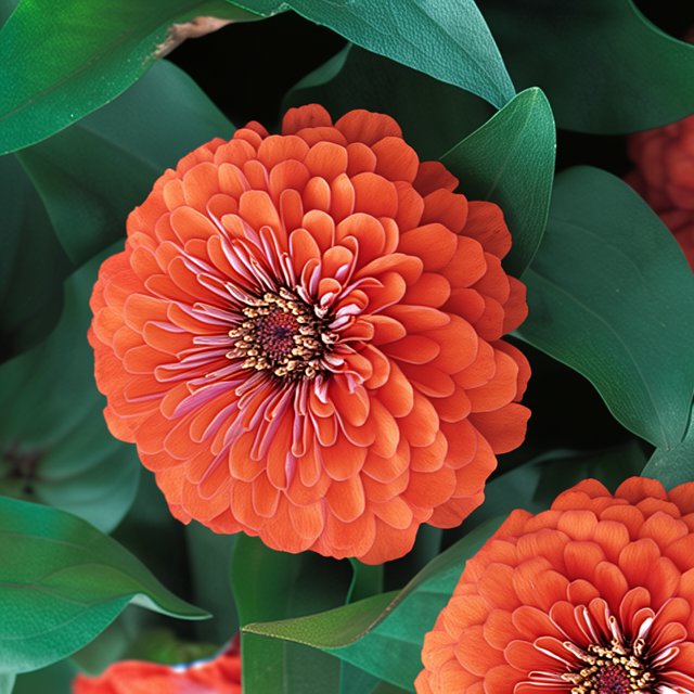 Zinnia Dreamland F1 Coral White Cottony Spots