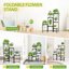 iDavosic.ly 6-Tier Corner Plant Stand, Metal Indoor Outdoor Flower Display Shelf, Folding Wrought Iron Orchid Rack for Patio Balcony Garden and Living Room 5