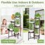 iDavosic.ly 5-Tier Corner Plant Stand, Metal Indoor Outdoor Flower Display Shelf, Folding Tall Orchid Rack for Patio Balcony Garden and Living Room - Violet Bronze 6