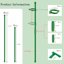 SupKing Adjustable Plant Stakes 16Pcs Set - Fiberglass Orchid Support Sticks with Clips and Ties for Indoor Outdoor Garden 2