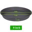 Bleuhome 2 Pack 8 Inch Plant Saucer Cement - Heavy Duty Plastic Round Drip Trays for Indoor & Outdoor Flower Pots 2