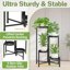 iDavosic.ly Multi-Tier Corner Plant Stand, Metal Indoor Outdoor Flower Display Shelf, Folding Tall Wrought Iron Orchid Rack for Patio Balcony Porch Garden and Living Room 4