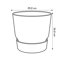 Elho Greenville Round 40 Vaso con serbatoio idrico integrato per Interno/esterno, Plastica Riciclata Ø 39.0 x H 36.8 cm - Bianco/White 5