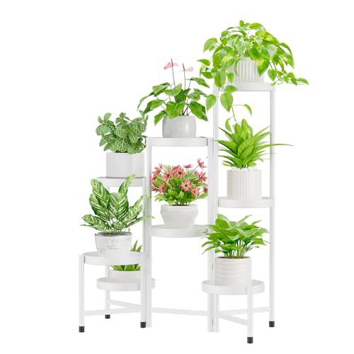 iDavosic.ly 8-Tier Corner Plant Stand - White
