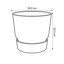 Elho Greenville Round 25 Vaso con serbatoio idrico integrato per Interno/esterno, Plastica Riciclata Ø 24.5 x H 23.3 cm - Verde/Leaf Green 5