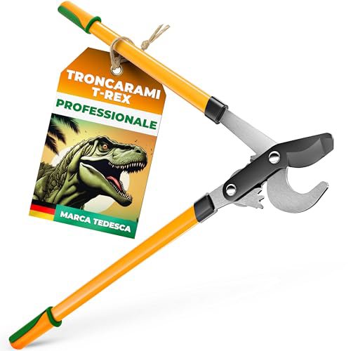 GRÜNTEK Troncarami Professionale 78cm - Cesoie Potatura con Doppia Ghiera Moltiplicatore di Forza - Taglio Bypass Max 51mm per Rami in Altezza