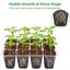 Bonviee 12 Pack Seed Starter Trays with Drainage Holes, Reusable Clear Plastic Seedling Propagation Trays for Root Monitoring 2