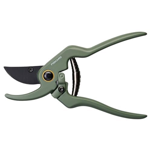 Fiskars Urban Plant Care - Cesoie per Piante e Fiori con Supporto, Taglio di Precisione per Piante da Interno, Acciaio Inox, 19,9 cm