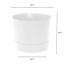 Root & Vessel Majestic Low Profile Cylinder Pot, Matte White, 12.5" 5