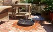 Bleuhome 2 Pack 21 Inch Plant Saucer Round Deep Drip Trays - Heavy Duty Plastic Drainage Trays for Indoor Outdoor Pots and Bird Bath Bowls, Chocolate 4