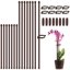 SupKing 16Pcs Adjustable Plant Stakes - Fiberglass Support Poles with Clips and Ties for Indoor & Outdoor Garden 1