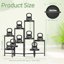 iDavosic.ly Multi-Tier Corner Plant Stand, Metal Indoor Outdoor Flower Display Shelf, Folding Tall Wrought Iron Orchid Rack for Patio Balcony Garden and Living Room 2