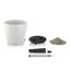 Lechuza Classico Color 35 White Matte Self-Watering Small Round Planter 14" 3