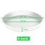 Bleuhome 6 Pack Plastic Plant Saucers - Heavy Duty Round Drainage Trays for Indoor and Outdoor Flower Pots 3