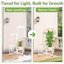 iDavosic.ly 5-Tier Corner Plant Stand, Metal Indoor Outdoor Flower Display Shelf, Folding Tall Orchid Rack for Patio Balcony and Garden, White 7