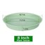 Bleuhome 6 Pack 8 Inch Plant Saucer Blue - Heavy Duty Plastic Round Drip Trays for Indoor & Outdoor Flower Pots and Bird Bath Bowls 2