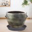 Bleuhome 6 Pack 7 Inch Plant Saucer - Heavy Duty Plastic Round Drip Trays for Indoor & Outdoor Flower Pots 7