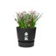 Elho Greenville Round 25 Vaso con serbatoio idrico integrato per Interno/esterno, Plastica Riciclata Ø 24.5 x H 23.3 cm - Nero/Living Black 3