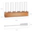 Plant Propagation Station with Wooden Stand - 5 Borosilicate Glass Test Tube Vases for Hydroponics and Indoor Plants 2