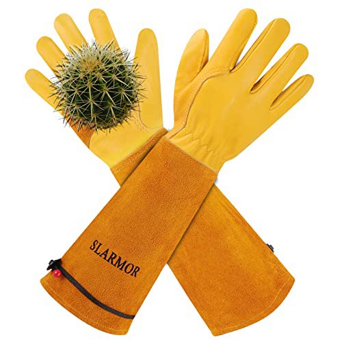SLARMOR Leather Rose Pruning Gauntlets (M)