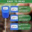 XLUX Tester Umidità del Suolo per Piante e Giardinaggio - Sensore Igrometro Professionale per Piante Domestiche e Agricoltura, Confezione da 4, Blu 4