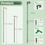 SupKing 16Pcs Fiberglass Plant Support Stakes - Adjustable Orchid Sticks with Clips for Small Plants, Flowers and Seedlings (Black) 2