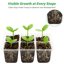 Bonviee 10 Pack Seed Starter Trays with Drainage Holes - Reusable Clear Plastic Seedling Propagation Trays, 6 Cells per Tray 5