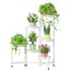 iDavosic.ly 6-Tier Corner Plant Stand, Metal Indoor Outdoor Flower Display Shelf, Folding Tall Wrought Iron Orchid Rack for Patio Balcony Garden and Living Room - White 1