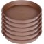 Bleuhome 6 Pack 10 Inch Plant Saucer - Heavy Duty Plastic Round Drip Trays for Indoor and Outdoor Flower Pots 8