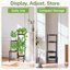 iDavosic.ly Multi-Tier Corner Plant Stand, Metal Indoor Outdoor Flower Display Shelf, Folding Tall Wrought Iron Orchid Rack for Patio Balcony Porch Garden and Living Room 8
