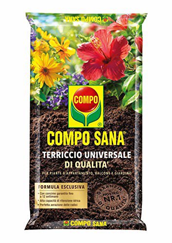 COMPO SANA Terriccio Universale 20L - Concime per Piante da Appartamento, Balcone e Giardino - Nutrizione Equilibrata fino a 12 Settimane