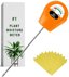 GROWIT Analog Soil Moisture Meter for Plants - Professional Hydrometer for Indoor Houseplants and Outdoor Gardening - Orange 1