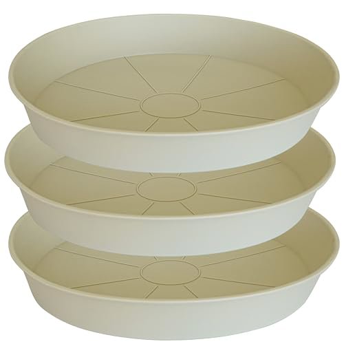 Bleuhome 26" Plant Saucer 3-Pack Beige