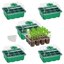 Bonviee 5-Pack Seed Starter Trays Kit with Adjustable Humidity Domes and Plant Labels - Indoor Mini Greenhouse Propagator for Large Seeds 1