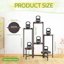 iDavosic.ly 6-Tier Corner Plant Stand, Metal Indoor Outdoor Flower Display Shelf, Folding Tall Wrought Iron Orchid Rack for Patio Balcony Garden and Living Room - Violet Bronze 3