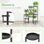 iDavosic.ly 7-Tier Corner Plant Stand, Metal Indoor Outdoor Flower Display Shelf, Folding Tall Orchid Rack for Patio Balcony and Garden, Black 4