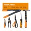 Fiskars 6-Piece Home and Garden Tool Kit - PowerGear Lopper, IsoCore Hammer, Folding Saw, Shears, Bypass Pruner & Utility Knife 1