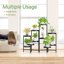 iDavosic.ly 10-Tier Corner Plant Stand, Metal Indoor Outdoor Flower Display Holder Shelf, Folding Tall Orchid Rack for Patio Balcony Porch Garden Living Room, Black 5