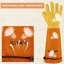 SLARMOR Heavy Duty Cowhide Leather Gardening Gloves - Thorn Proof Rose Pruning Gauntlets for Men and Women 4