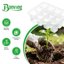 Bonviee 12 Pack Seed Starter Trays with Drainage Holes, Reusable Clear Plastic Seedling Propagation Trays for Root Monitoring 6