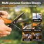 Fiskars 6-Piece Home and Garden Tool Kit - PowerGear Lopper, IsoCore Hammer, Folding Saw, Shears, Bypass Pruner & Utility Knife 4