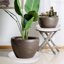 Bleuhome 3 Pack Large Deep Plant Saucers - 26 Inch Round Plastic Drip Trays for Flower Pots and Bird Baths 6