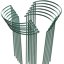 HiGift 12 Pack Metal Plant Support Stakes - Half Round Peony Cages for Indoor & Outdoor Garden Plants 1
