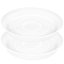 Bleuhome 2 Pack of 12 Inch Plant Saucers - Heavy Duty Plastic Deep Drainage Trays for Indoor and Outdoor Flower Pots 1