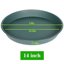 Bleuhome 2 Pack 14 Inch Plant Saucers - Heavy Duty Plastic Drip Trays & Bird Bath Bowls 2