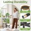 iDavosic.ly Multi-Tier Corner Plant Stand, Metal Indoor Outdoor Flower Display Shelf, Folding Tall Wrought Iron Orchid Rack for Patio Balcony Porch Garden and Living Room 5