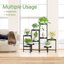 iDavosic.ly Multi-Tier Corner Plant Stand, Metal Indoor Outdoor Flower Display Shelf, Folding Tall Wrought Iron Orchid Rack for Patio Balcony Garden and Living Room 5