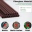 SupKing 16Pcs Invisible Orchid Support Sticks - Adjustable Fiberglass Plant Stakes with Clips for Small Plants, Flowers, Peonies and Roses (Brown) 6