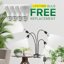 SANSI Lampada LED per Piante da Interno 40W Spettro Completo con 4 Clip a Collo di Cigno e Timer 4