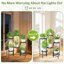 iDavosic.ly 6-Tier Corner Plant Stand with Grow Light, Metal Indoor Outdoor Flower Display Shelf, Folding Tall Wrought Iron Orchid Rack for Patio Balcony Garden and Living Room - Black 6